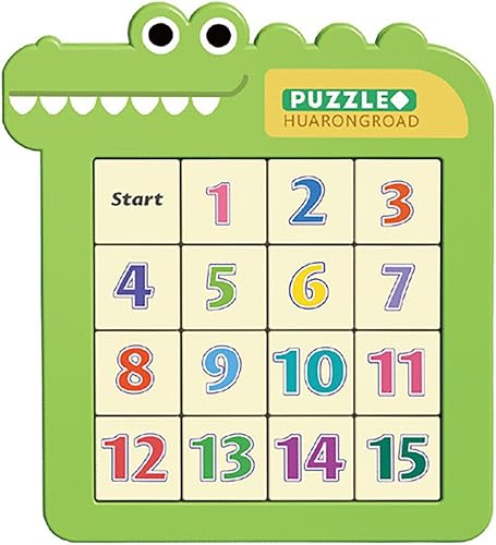 Actividades de demencia para personas mayores, rompecabezas de números de diapositiva, juego de viaje, regalos para pacientes con demencia (número,