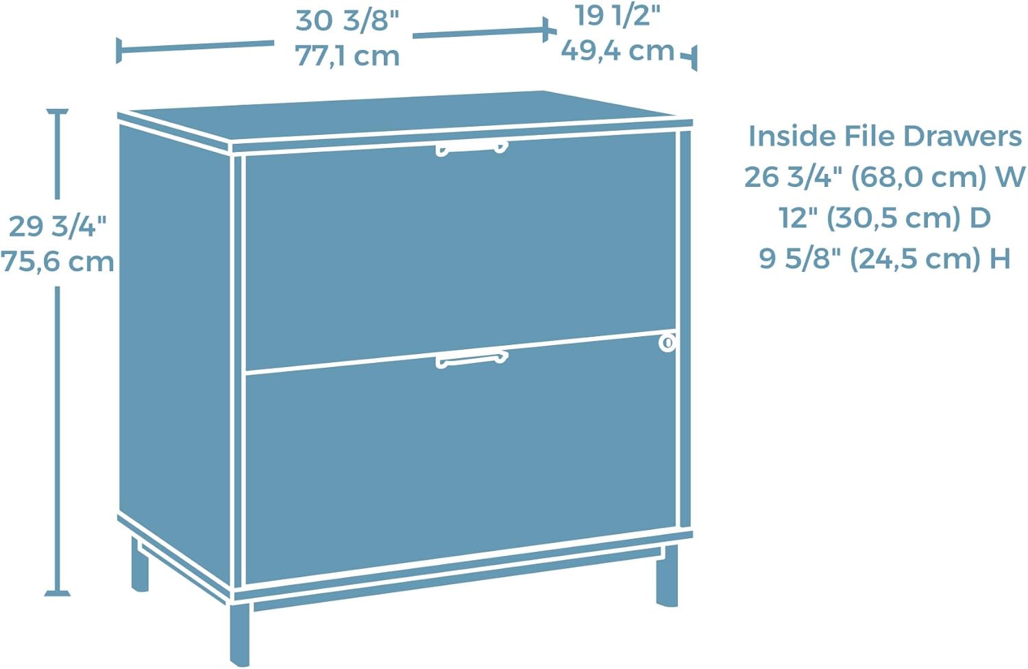 Lateral File Cabinet with 2 Drawers,Acacia Wood File Cabinets for Letter,A4,and Legal-Sized Folders,Office Library File Drawer for Home,Office