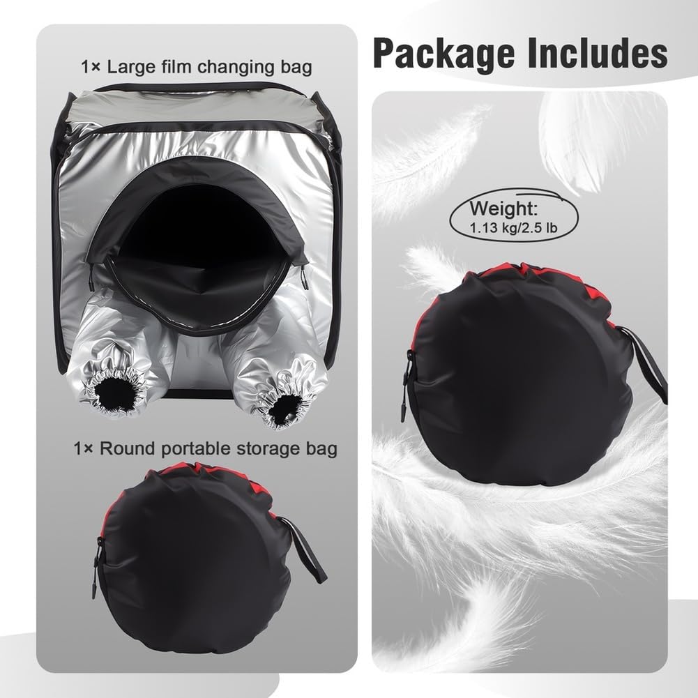Tienda de Cuarto Oscuro Portátil con Bolsa Plegable para Cambiar y Cargar Película para Cámara de 8X10.