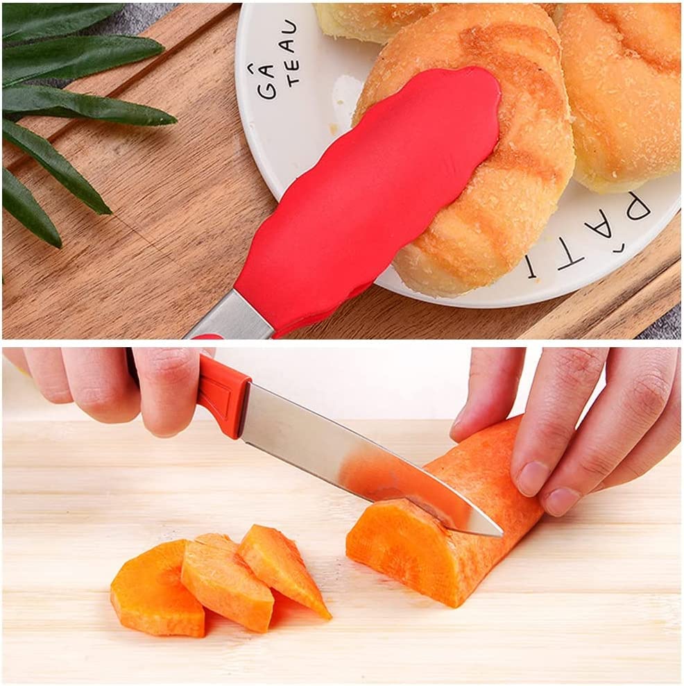 Küchenutensilien Set, Küchenhelfer Set, Küchenset 37-teiliges Kochgeschirr Silikon und Edelstahl Antihaft-Spachtel-Set Backwerkzeug-Set Geschenk (Color : Red)