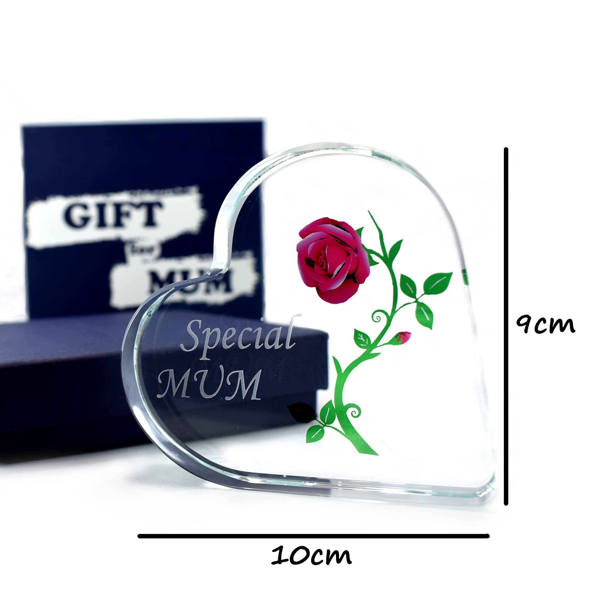 Plaque En Cristal Lumineuse Avec Message Pour Maman - Cadeau Fête Des Mères, Anniversaire, Noël - 5