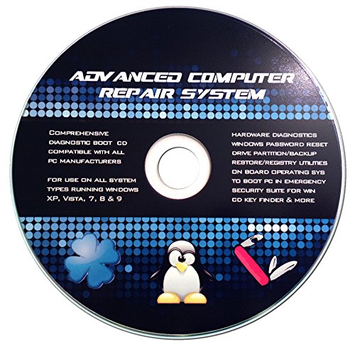 Ultra Recovery Boot Password Reset CD Disc for Windows XP, Vista, 7, 8, 9 (All Versions of Windows)