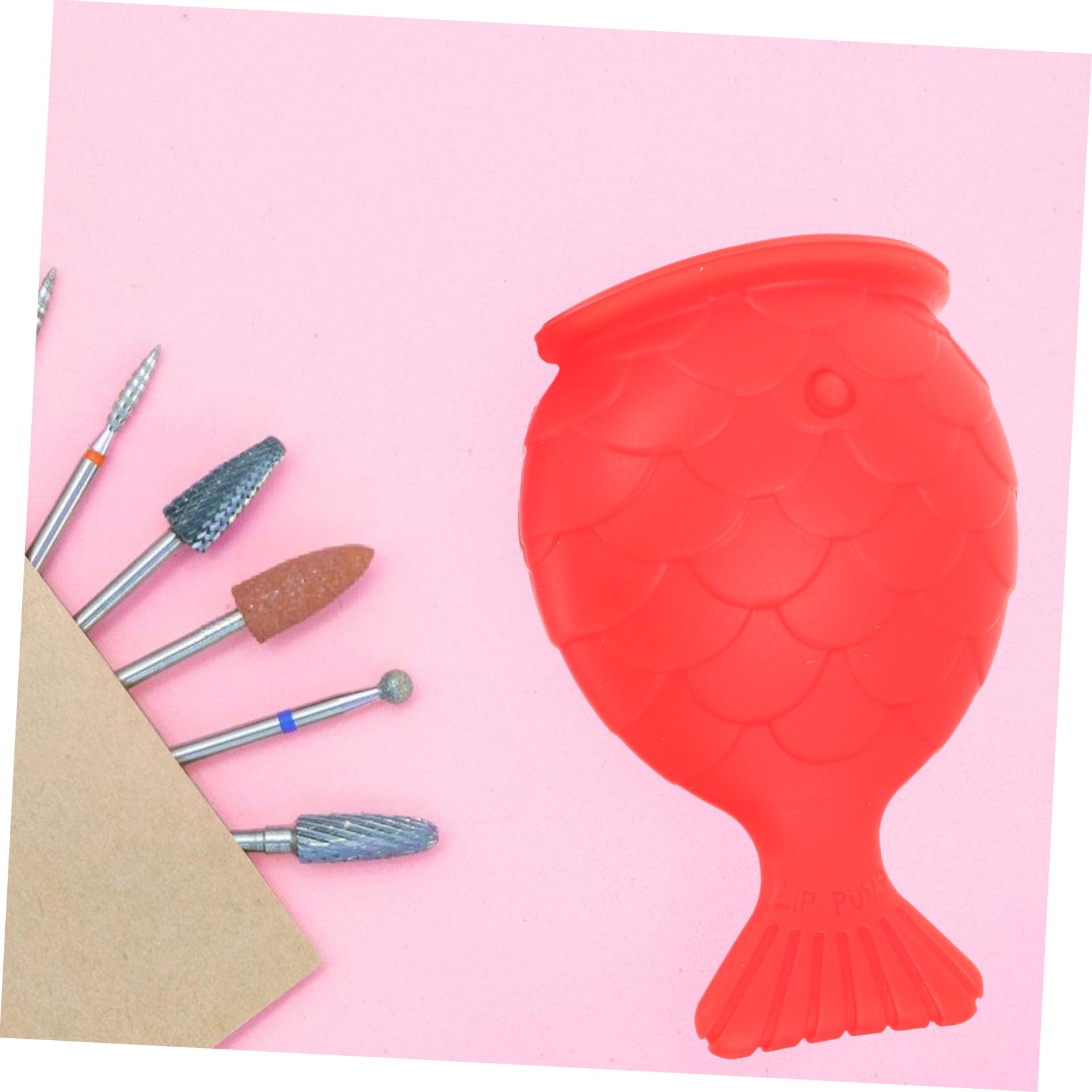 Potenciador de Labios de Silicona Reutilizable Diseño Pez Aumentar Volumen