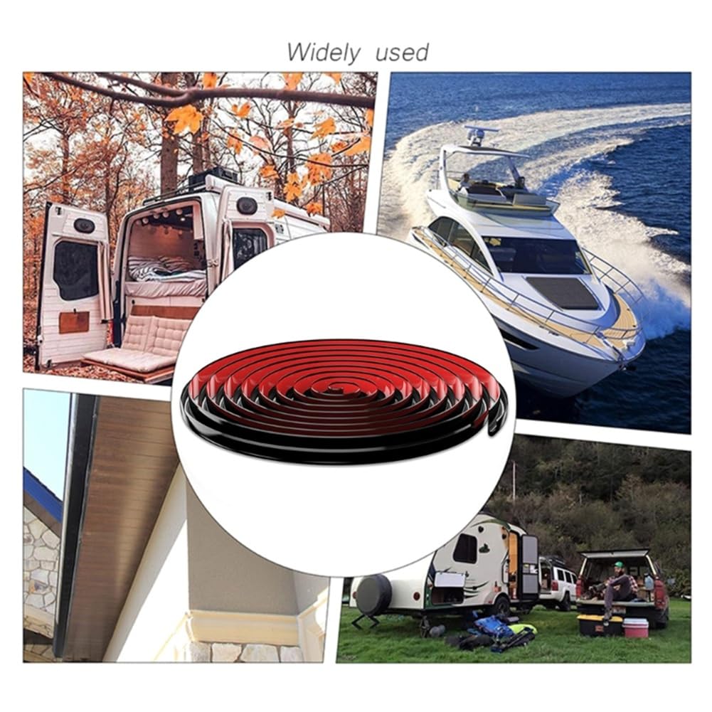 Ginobili RV Caravan Roof Rainwater Gutter PVC Water Channel Easy Install Motorhome Roof Drainage System for Camping Vehicle White - Image 4