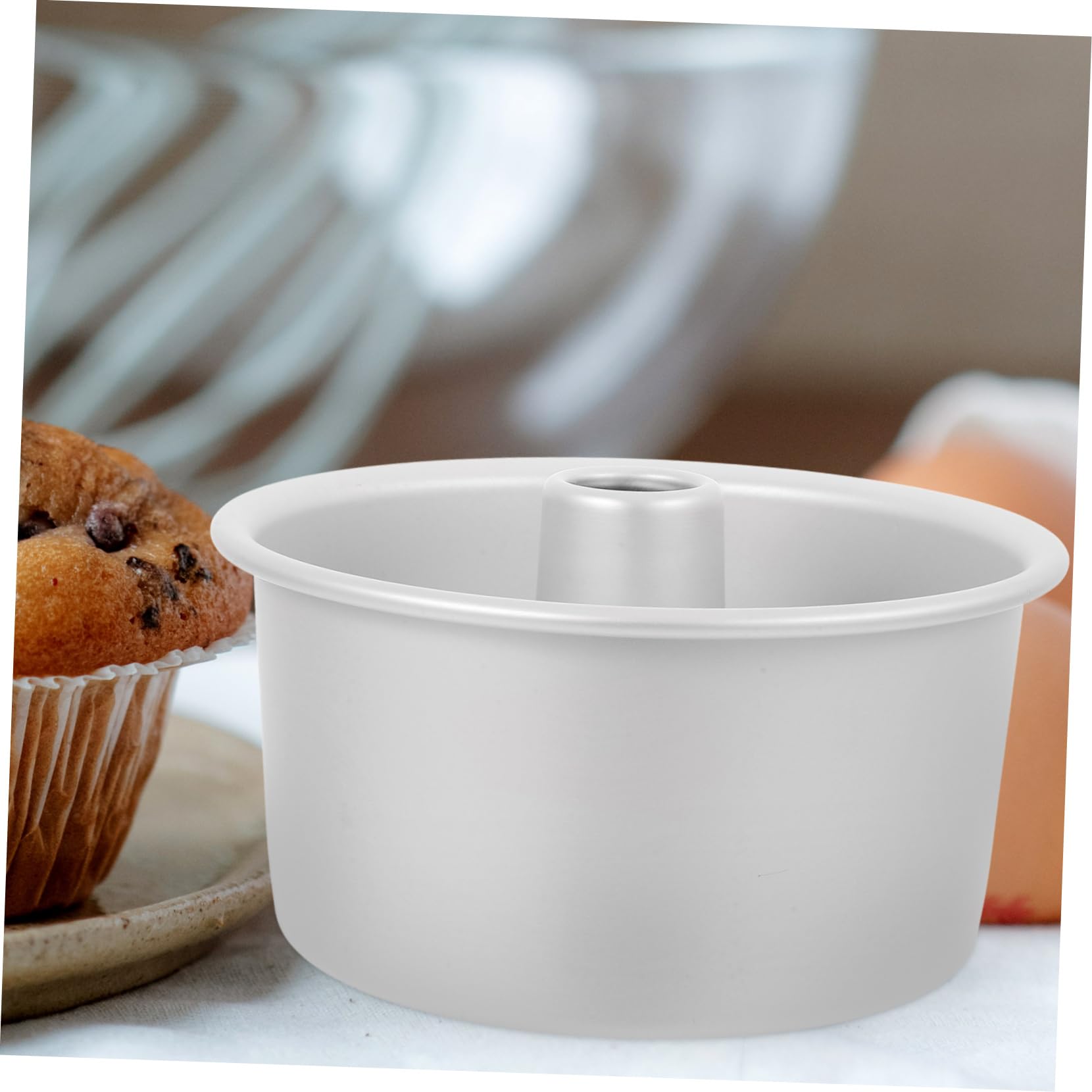 ULTECHNOVO Molde Redondo Para Pasteles Hueco 7 Pulgadas De Aleación De Aluminio Base Desmontable, Molde Para Hornear Repostería, Apto Para Horno, 3 Piezas Para Cocina y Postres Caseros