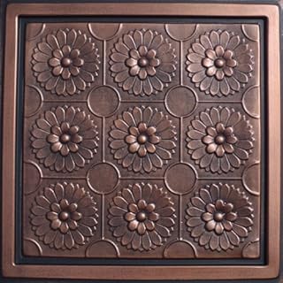 Odessa Antique Copper Black (24x24 PVC) Ceiling Tile