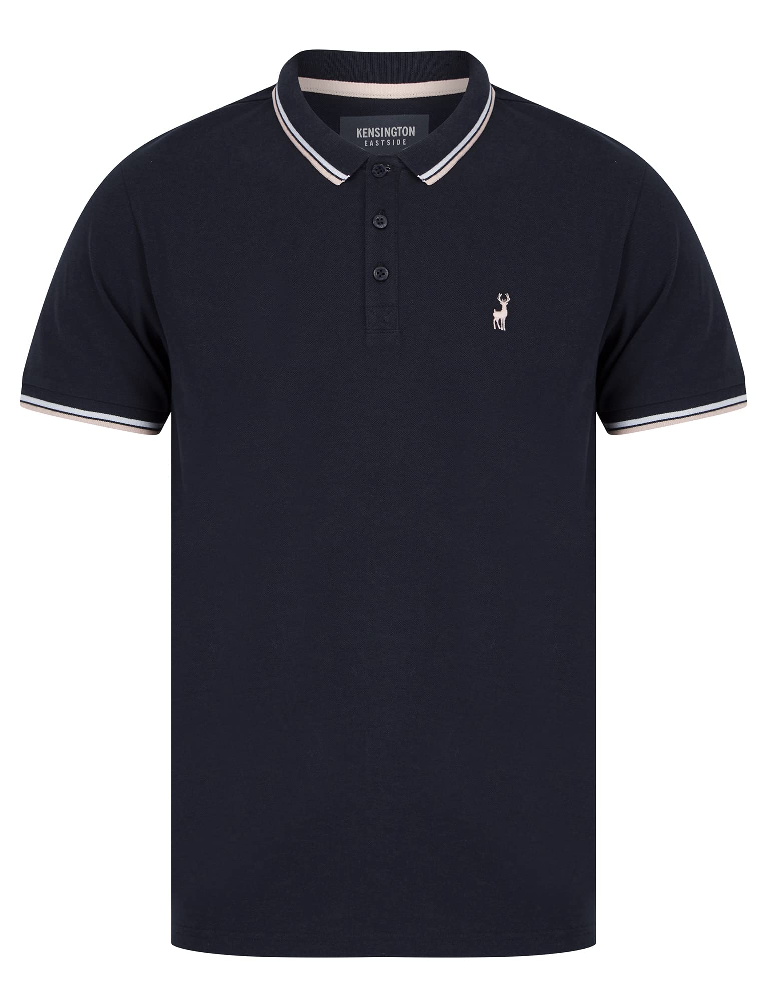 Kensington Eastside Men's Sky Captain Navy Underwood Cotton Pique Polo Shirt