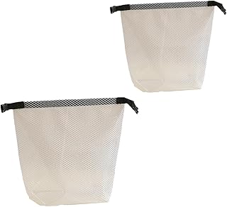 2 bolsas de cosméticos, bolsa de maquillaje, resistente al agua, bolsa de almacenamiento portátil, bolsa de lavado para mujeres y niñas, Color blanco