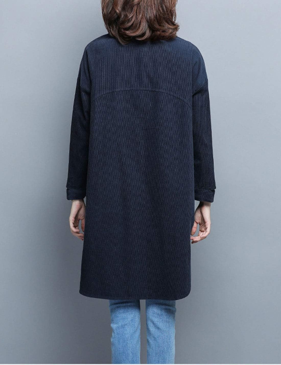 Split Hem Corduroy Tunic 