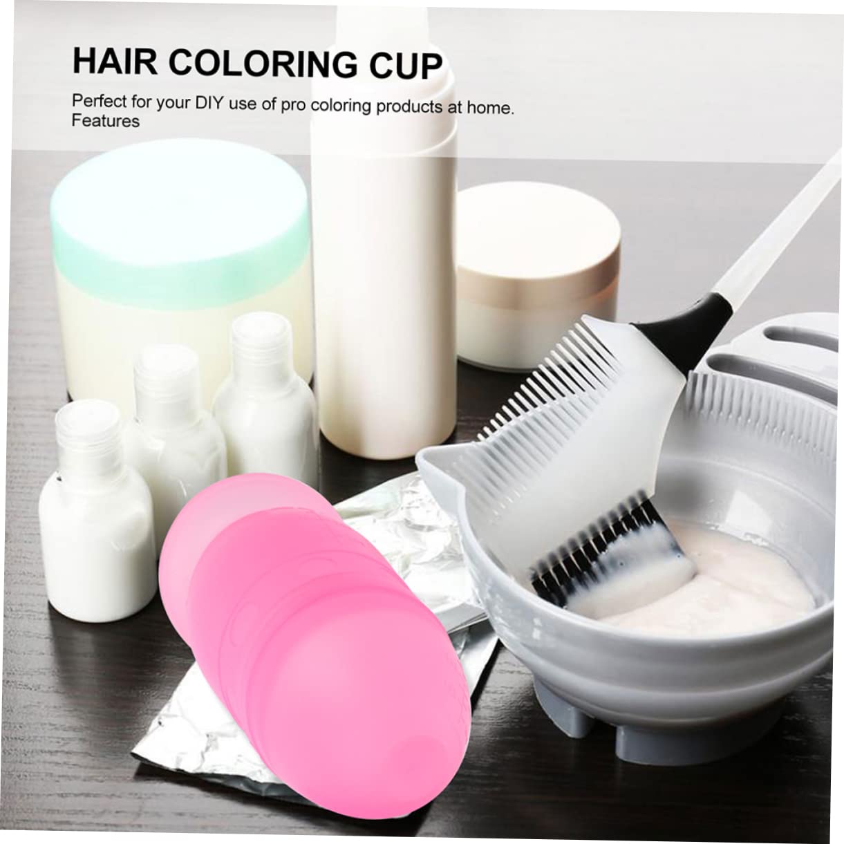 3pcs Hair Coloring Mixing Cup Measuring Shaker for Diy Dyeing Easy to Clean and Accurate Measurement Salon Tool for Hairdressers and Home Use