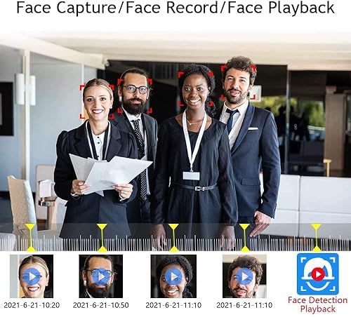 Miniatura 2 de Eversecu Sistema de cámara de seguridad inalámbrica inteligente de 4 canales 4 unids 2K 3MP cámaras al aire libre y kit DVR soporte captura de