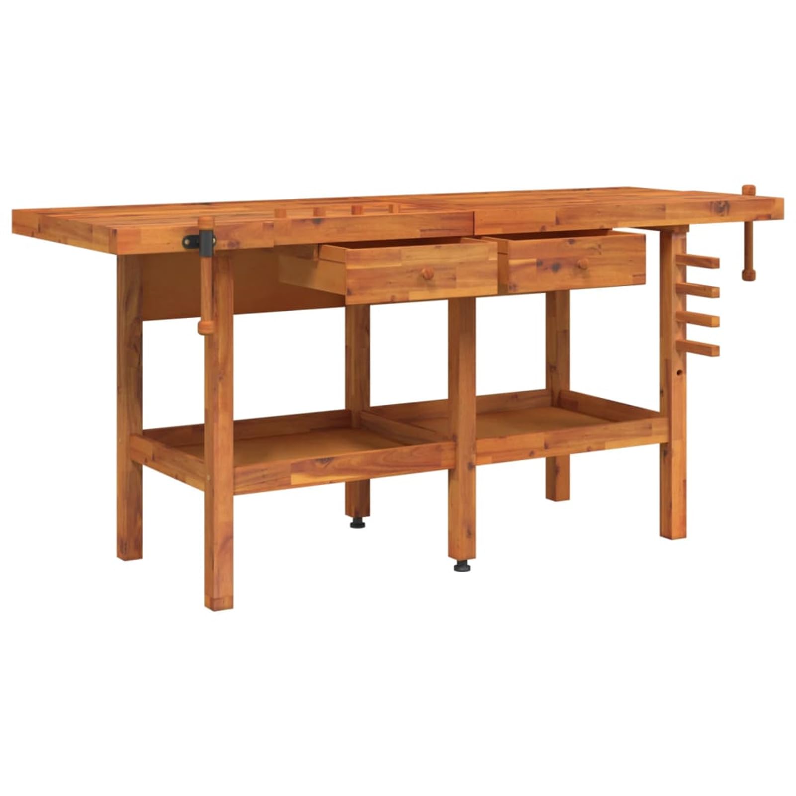 LAPOOH Banco de Trabajo cajones y Tornillos Banco, Banco De Trabajo, Mesa De Trabajo Taller, Banco Herramientas, Caballete Mesa, Bancada De Trabalho, Madera 192x62x83 cm