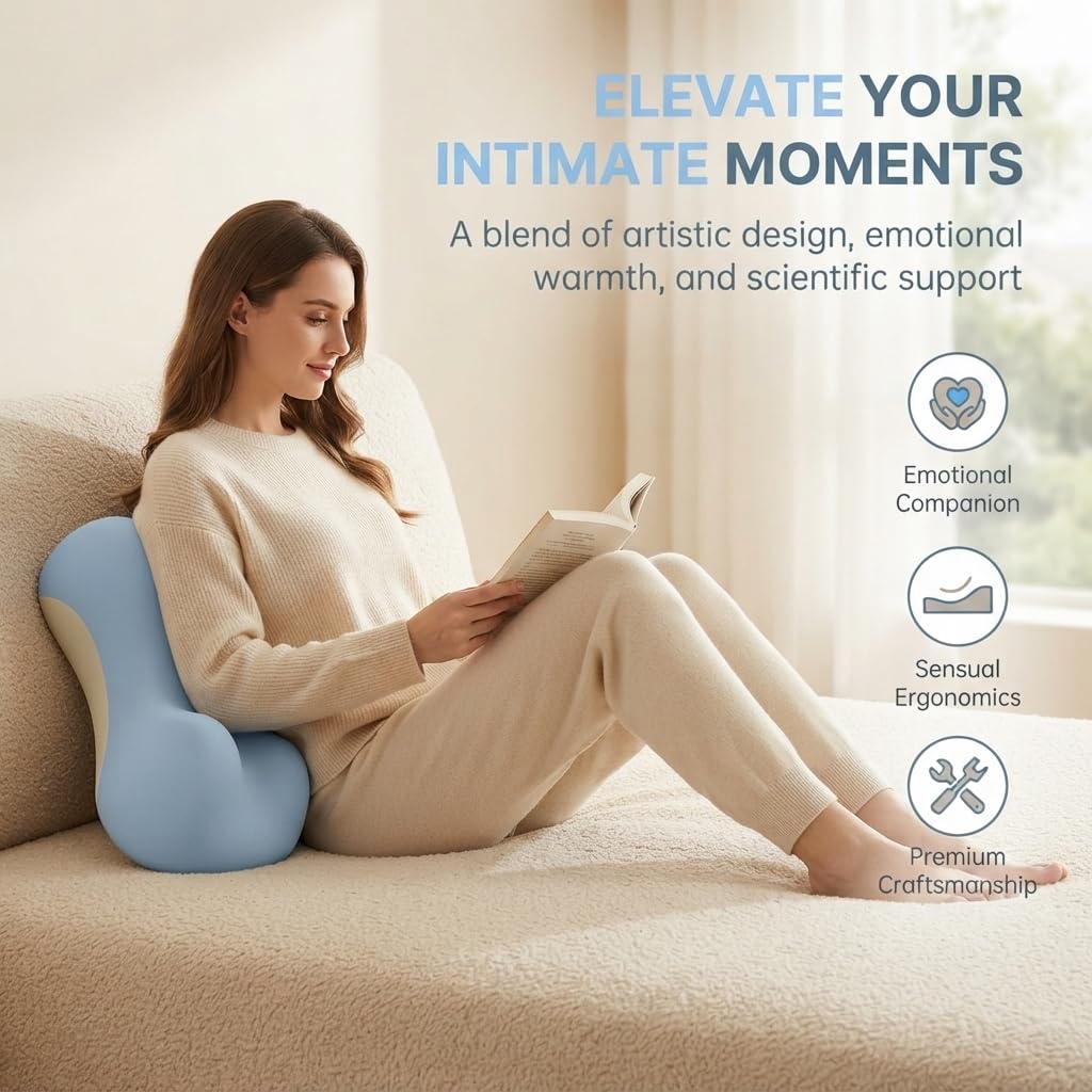 Intimacy Pillow for Couples Sex Cushion, Ergonomic Foam Wedge (#03)