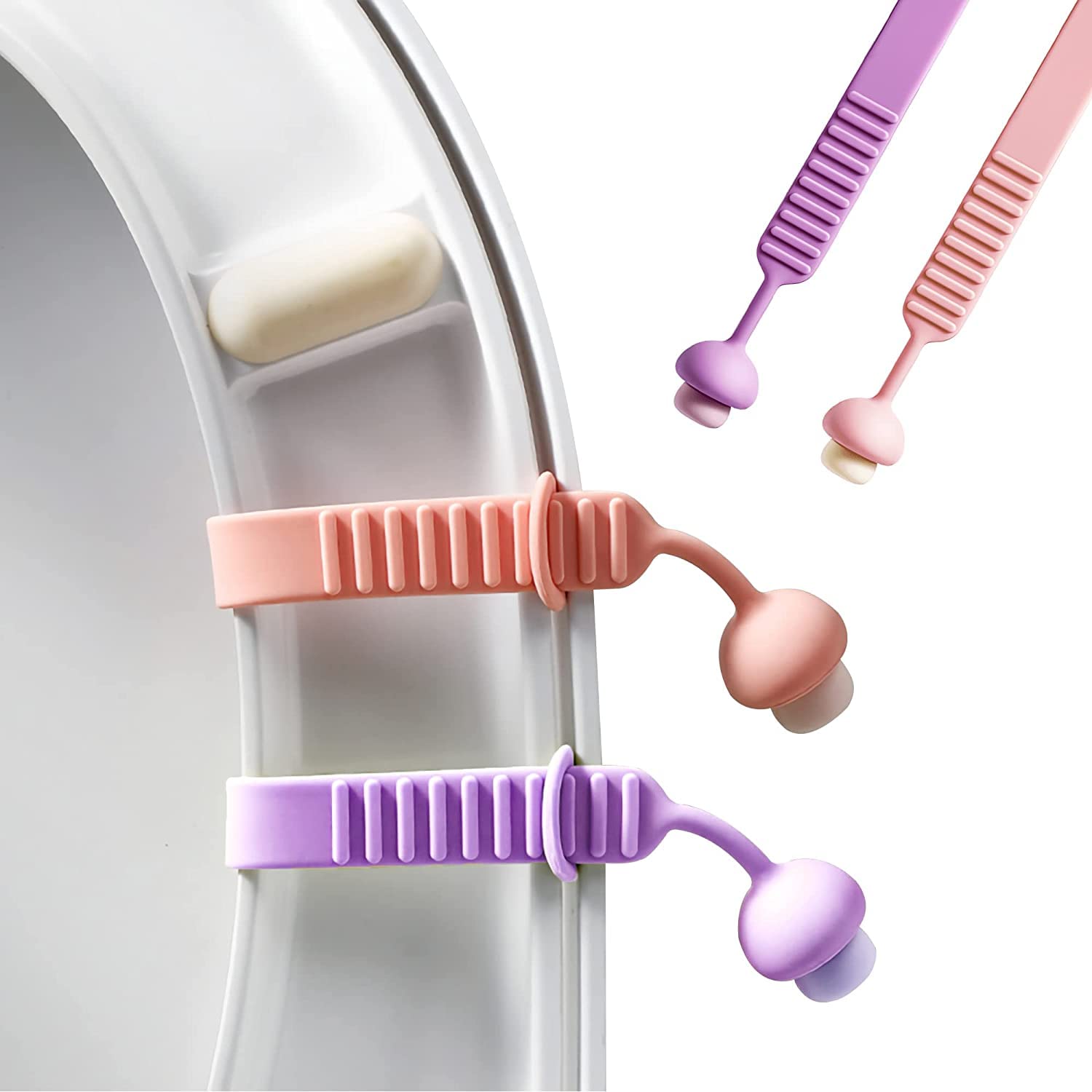 SAKRIMAL Silicone Toilet Seat Lifter,Avoid Touching Toilet Cover, Resusable and Washable Toilet Seat Lifter Avoid Direct Contact with Cover & Seat (2)