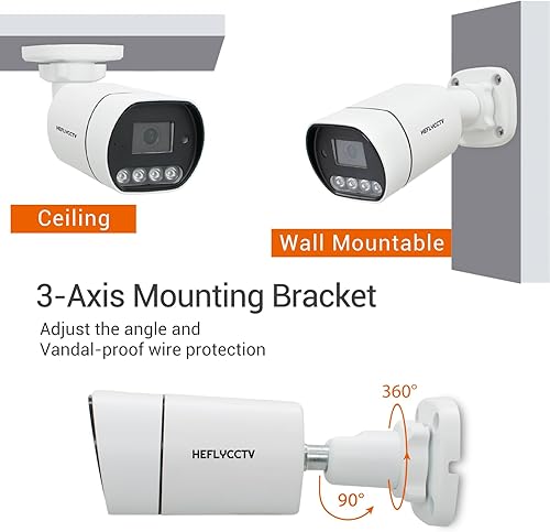 Miniatura 7 de Cámara de seguridad bala 1080 p 2MP 4 en 1 TVICVIAHDCVBS CCTV analógico cámaras de vigilancia con cable Lente de 0.110 in IP67 impermeable IR visión