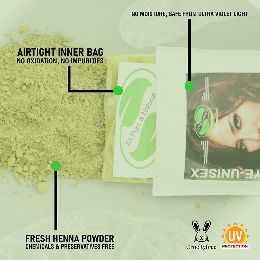 3 Packs Of Auburn Henna Hair & Beard Color/Dye 100 Grams - Natural Hair Color, Plant-based Hair Dye - The Henna Guys