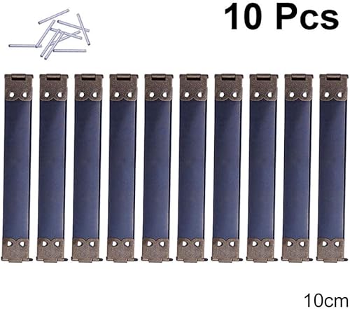 Miniatura 9 de COHEALI 20 piezas de 3.9 in de metal interno flexible marco bisagras de resorte clip gancho para bricolaje artesanía monedero bolso monedero costura