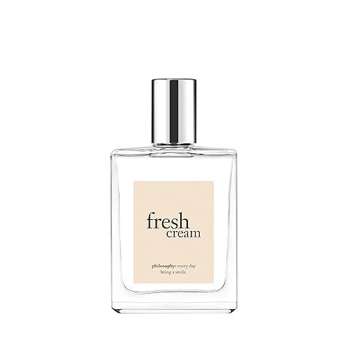 philosophy fresh cream eau de toilette - sweet & captivating women's perfume - with notes of vanilla, heliotrope & tonka bean - long lasting fragrance - fresh cream - 2 Fl Oz (Pack of 1)