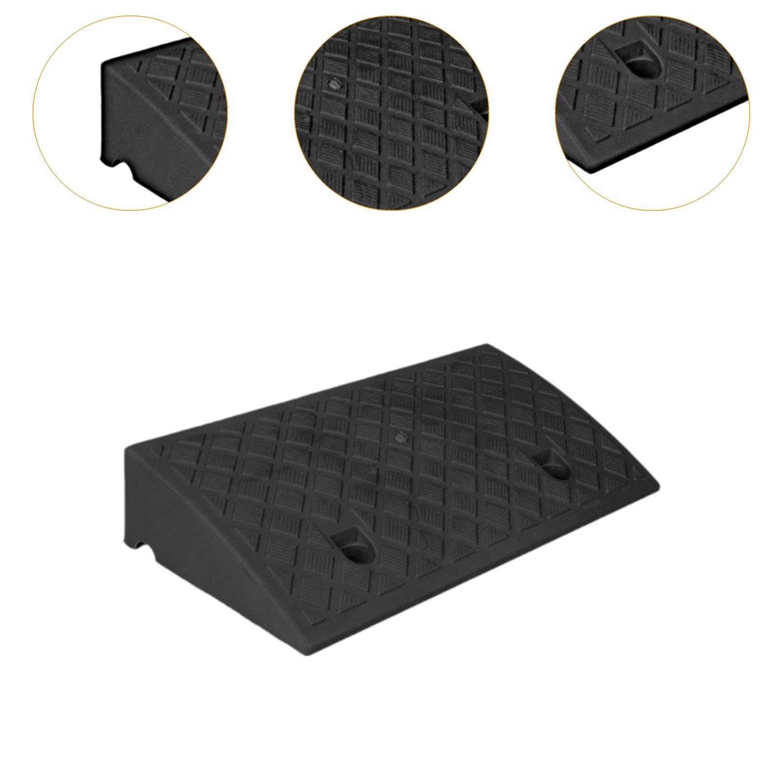 MagiDeal Rampa per marciapiede, soglia, rampa, versatile, per uso interno, robusta, antiscivolo, per auto, tosaerba, marciapiedi, Altezza 10 Cm