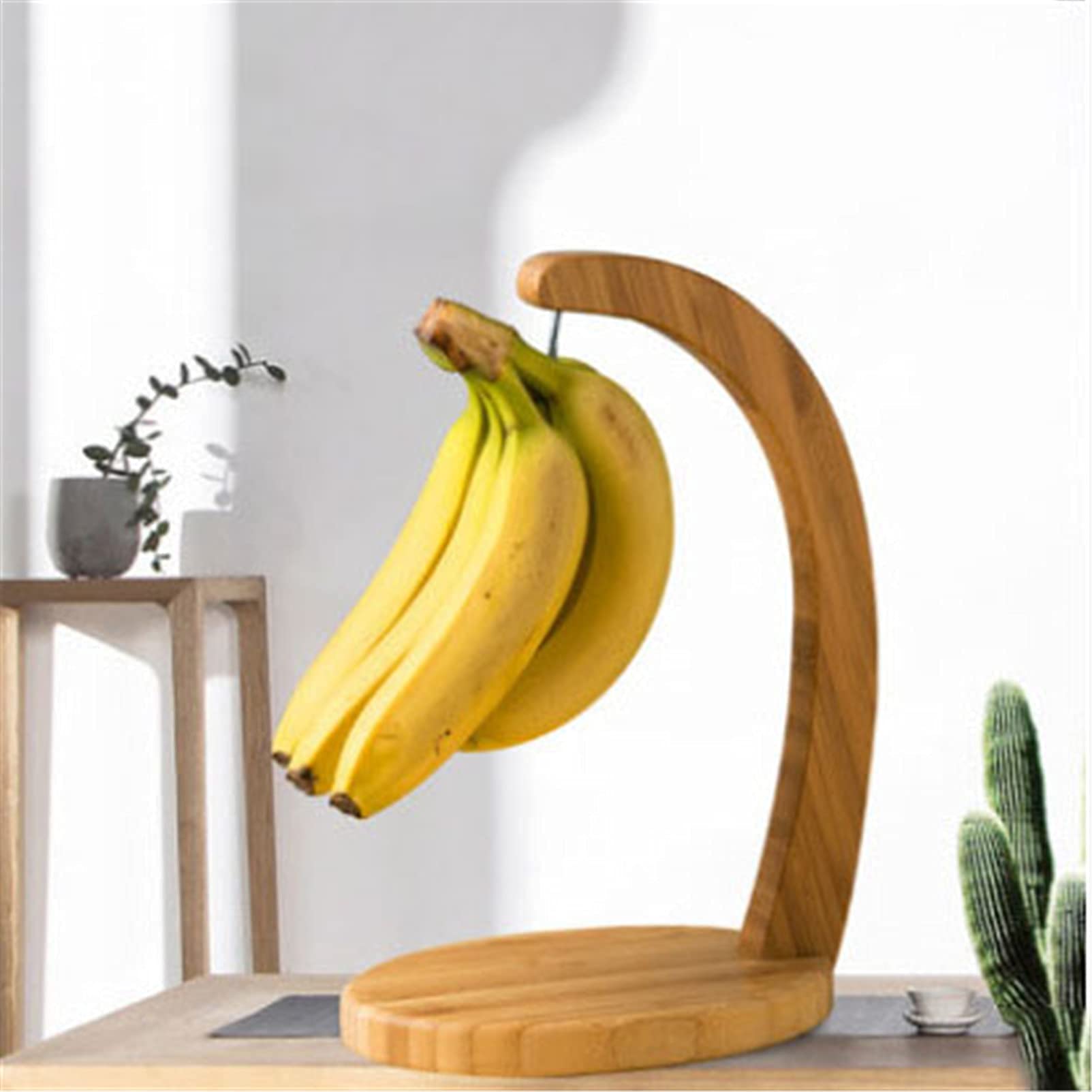 Support à Bananes En Bambou - Cintre Fruits Design Pour Comptoir Cuisine