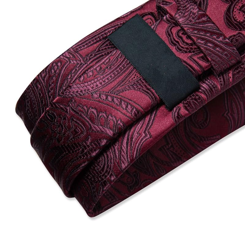 Set de corbatas de seda para hombre NSUQOA miniatura 6