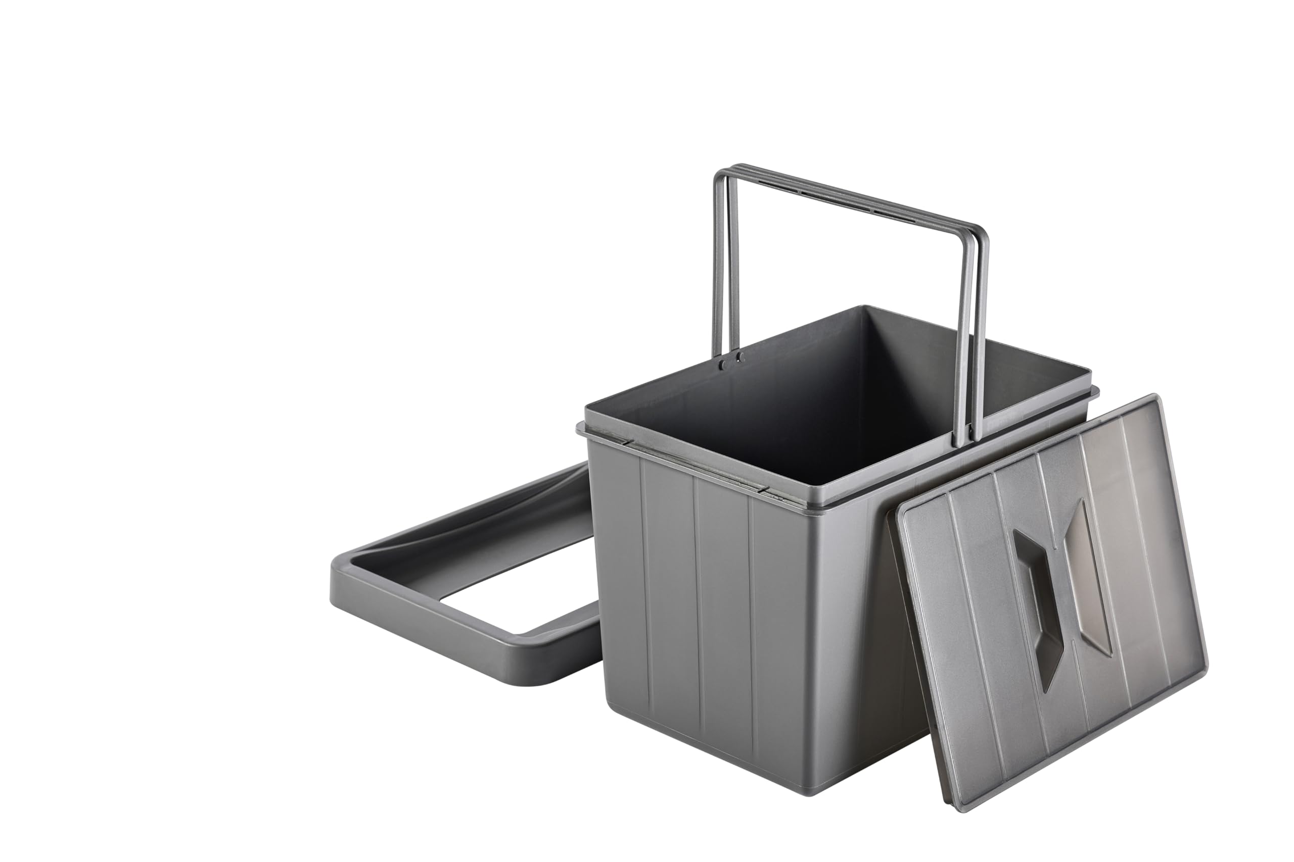 Aspira Modułowy kosz na śmieci do szuflady, kosz na śmieci "Müllomatic MODUL 1", pojemnik z tworzywa sztucznego z wbudowaną podstawą, pojemność: 1 x 16 l, system segregacji śmieci, wysokość 295 mm (2