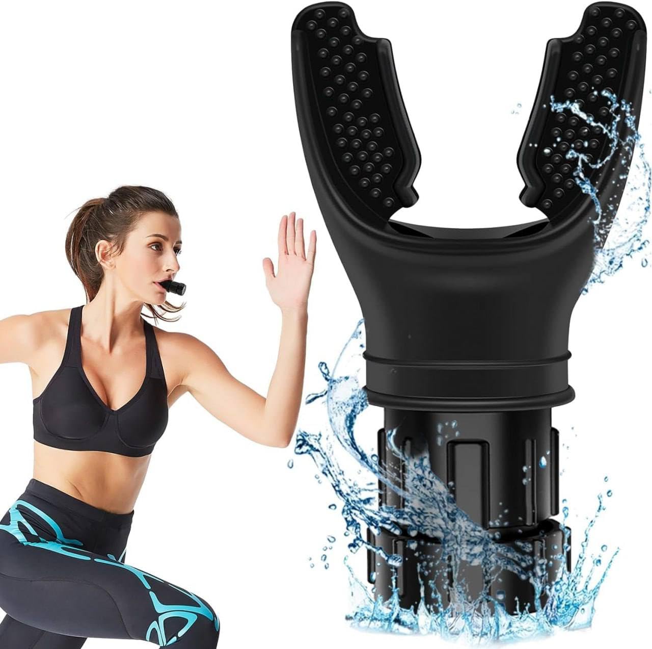 Maplekart Breathing Trainer, Lung Capacity Exercise Device and Lung Exerciser for Respiratory Muscle Exercise and Increased Sports Breathing Fitness| Lungs Exercise Equipment | Men and Women | Black-image-15