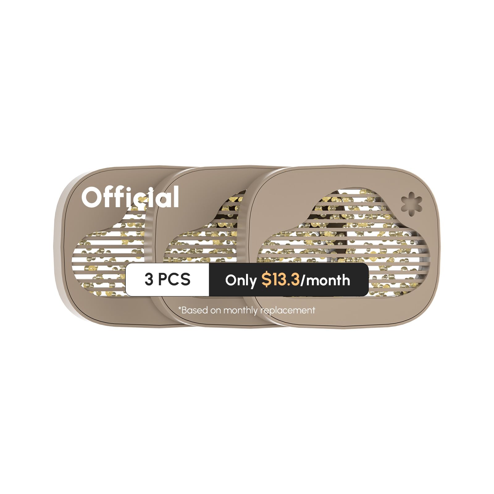 PetSnowy Robertet Fragrance Box for Snow+ Automatic Cat Litter Box, Odor Remover for Monthly Change, 3 Pcs (Snowy Zephyr-US)