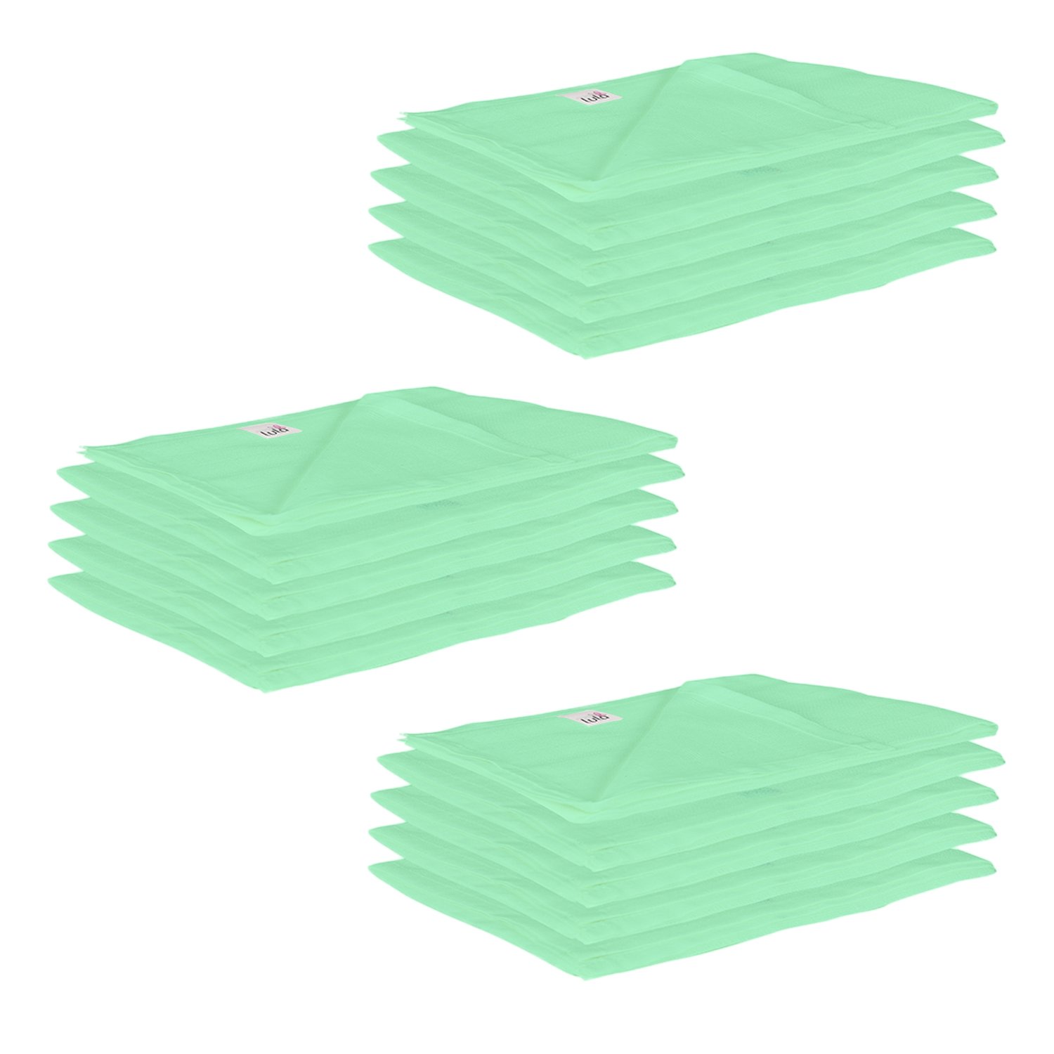 Lula Reusable Mint Green Muslin Square Napkins (45cm X45Cm) Pack of 15-image-0