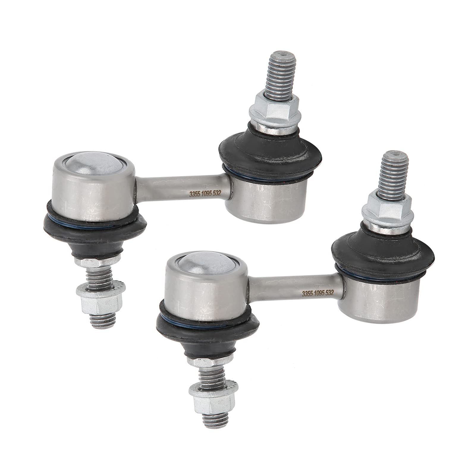 VOLLSUN 2 szt. Tylny stabilizator pręt stabilizator poprzeczny głowica 33551095532 wysokiej jakości guma ze stopu aluminium zamiennik dla modeli serii 5 E39 520 540 525 530 535