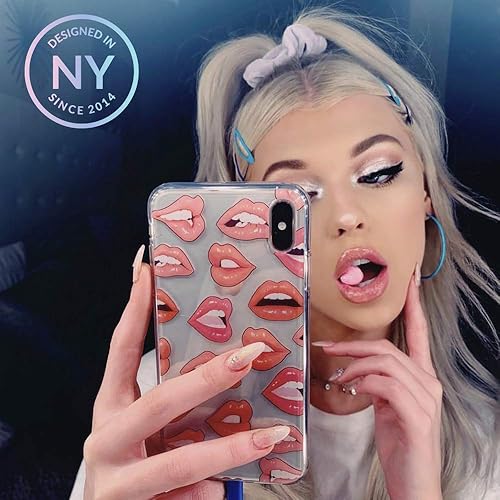 Miniatura 2 de VELVET CAVIAR Compatible con iPhone 7 Plus y iPhone 8 Plus Case Lips para mujeres y niñas, bonitas fundas protectoras transparentes (labios nudes)