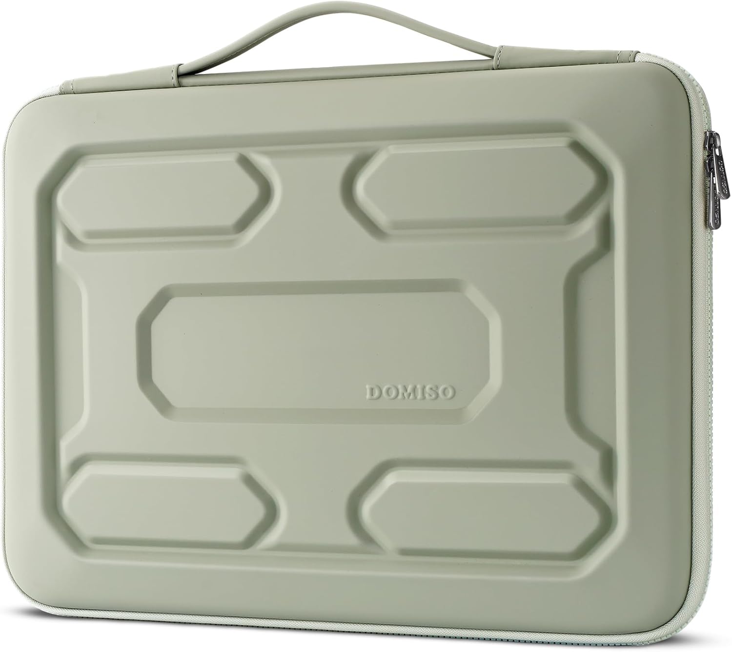 DOMISO 14 inch Laptop Sleeve with Handle Shockproof Computer Bag Waterproof EVA Protective Carrying Case for 14" ThinkPad E480/Yoga 920/13.5" Microsoft Surface Book/HP Pavilion 14 Stream 14,Mint Green