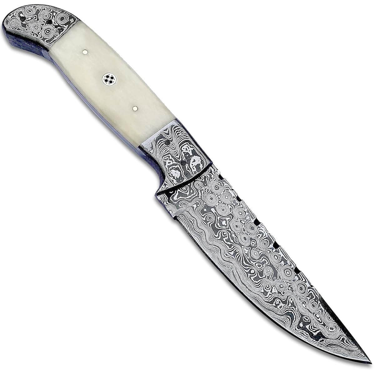 PAL 2000 KNIVES Custom Handmade Damascus Steel 9.5 Inches Hunting Knife with Sheath 6004