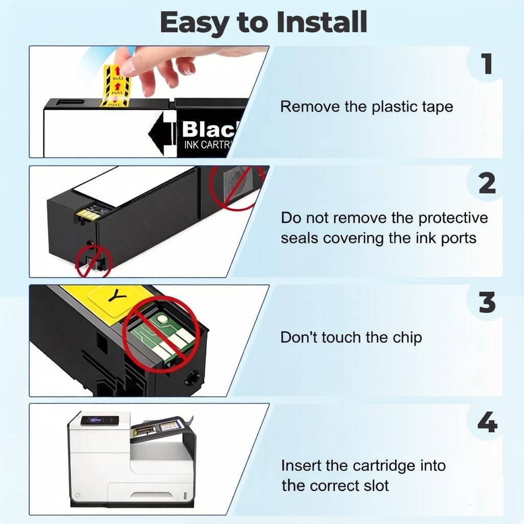 972X Black Ink Cartridges Replacement for HP 972X 972 972A Black Ink for HP Pagewide Pro 477dw 577dw 552dw 577z 477dn 352dw 377dw 452dn 452dw Managed P55250dw P57750dw Printer |2 Black