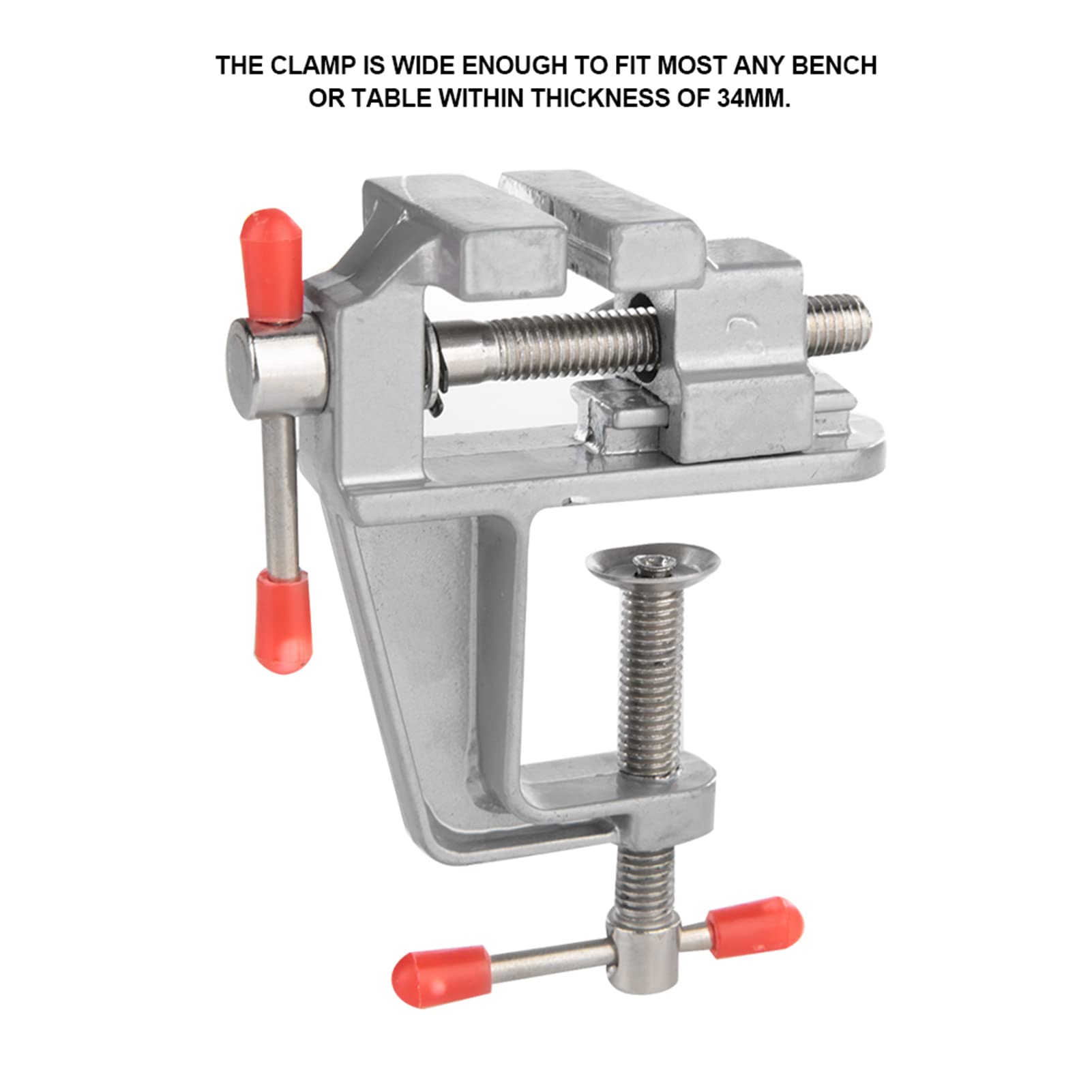 Mini Table Clamp Vice, Table Bench Vise, Mini Plain Vise Univeral Table Bench Clamp Jewelry DIY Repair Tools for Craft Model Building Electronics Jewelry Making