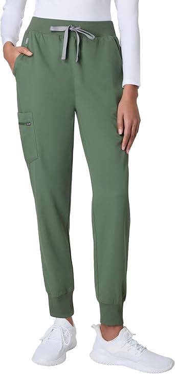 Hanes Womens Scrub Joggers, Comfort Fit Healthcare Pants for Women, Moisture-Wicking Medical Scrubs with Odor Control