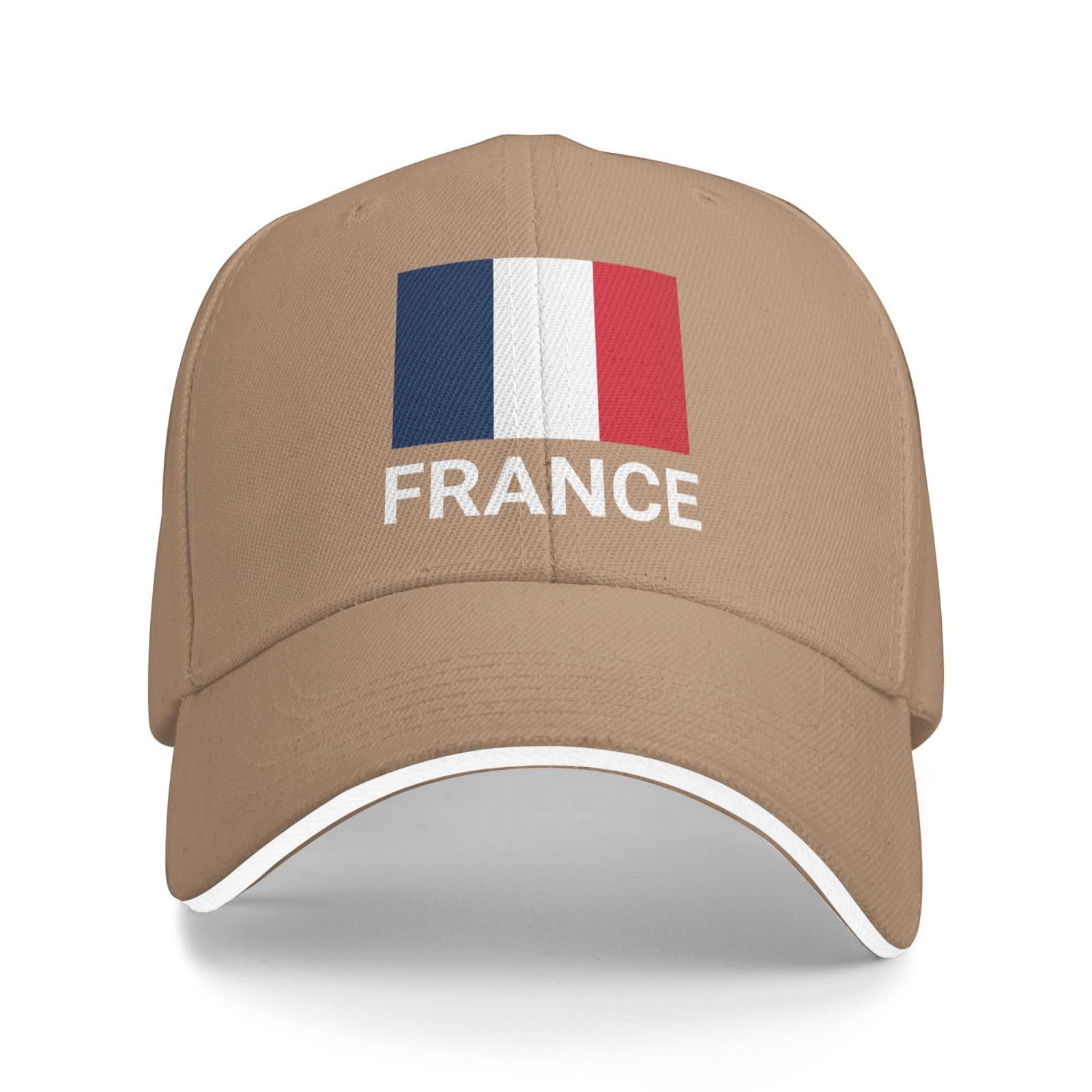 Support France Flag Hat French Caps for Men Women I Stand with France Baseball Cap Trucker Hats Natural