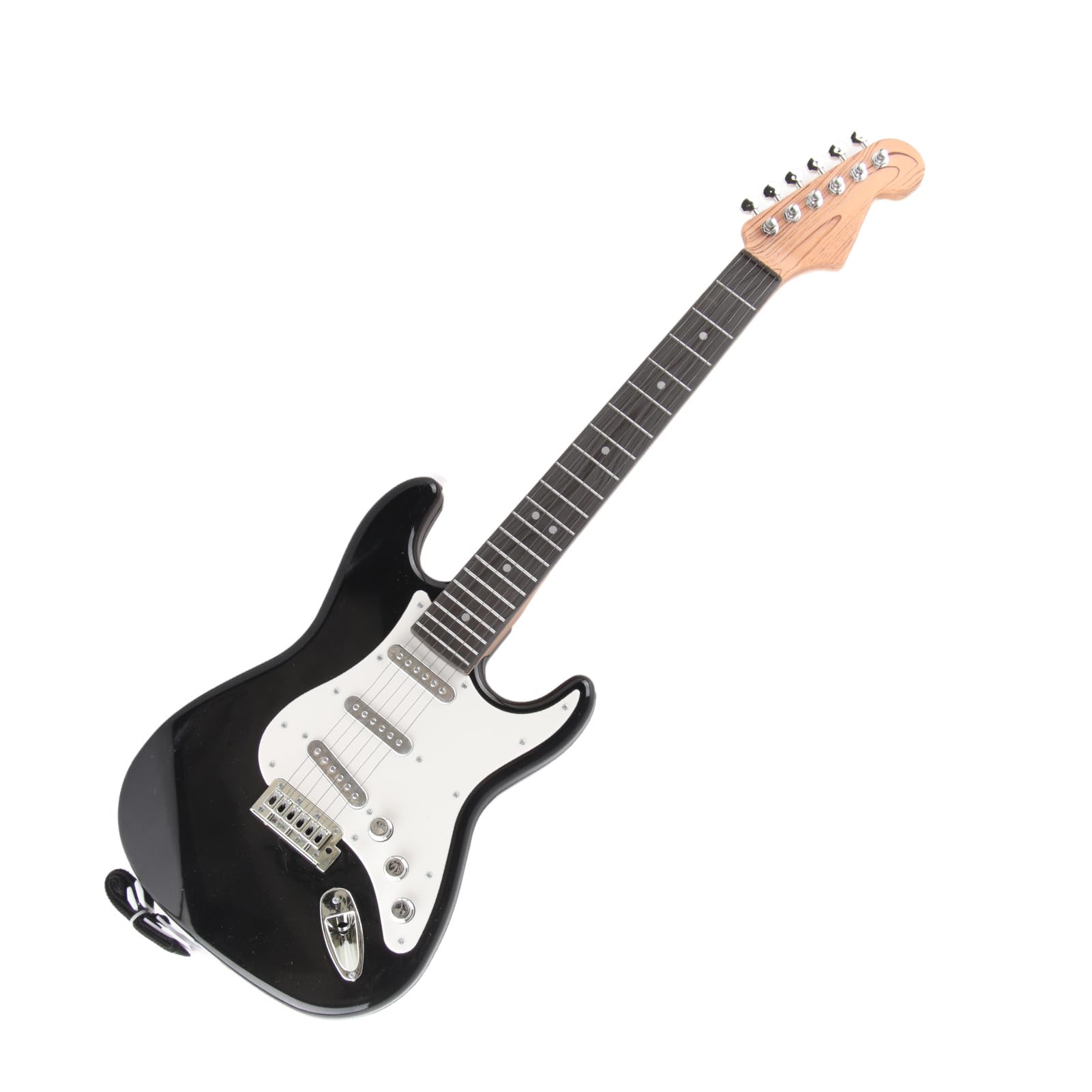 Giocattolo per Chitarra Elettrica per Bambini Mini Strumento Musicale Leggero Design Creativo per Ragazzi e Ragazze - Plastica (BLACK)
