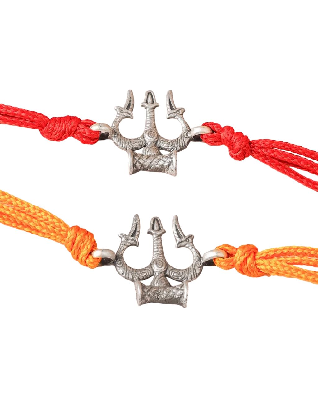 Shyle 925 Solid Sterling Silver Rakhi, Anvaya Intricate Trishul Strength Rakhi With Roli Chawal Tilak for Kids, Men and Women, Well Stamped with 92.5, Handcrafted Oxidized Indian Silver Rakhi (Red) (B0CB6KSXKL) Amazon Price History, Amazon Price Tracker