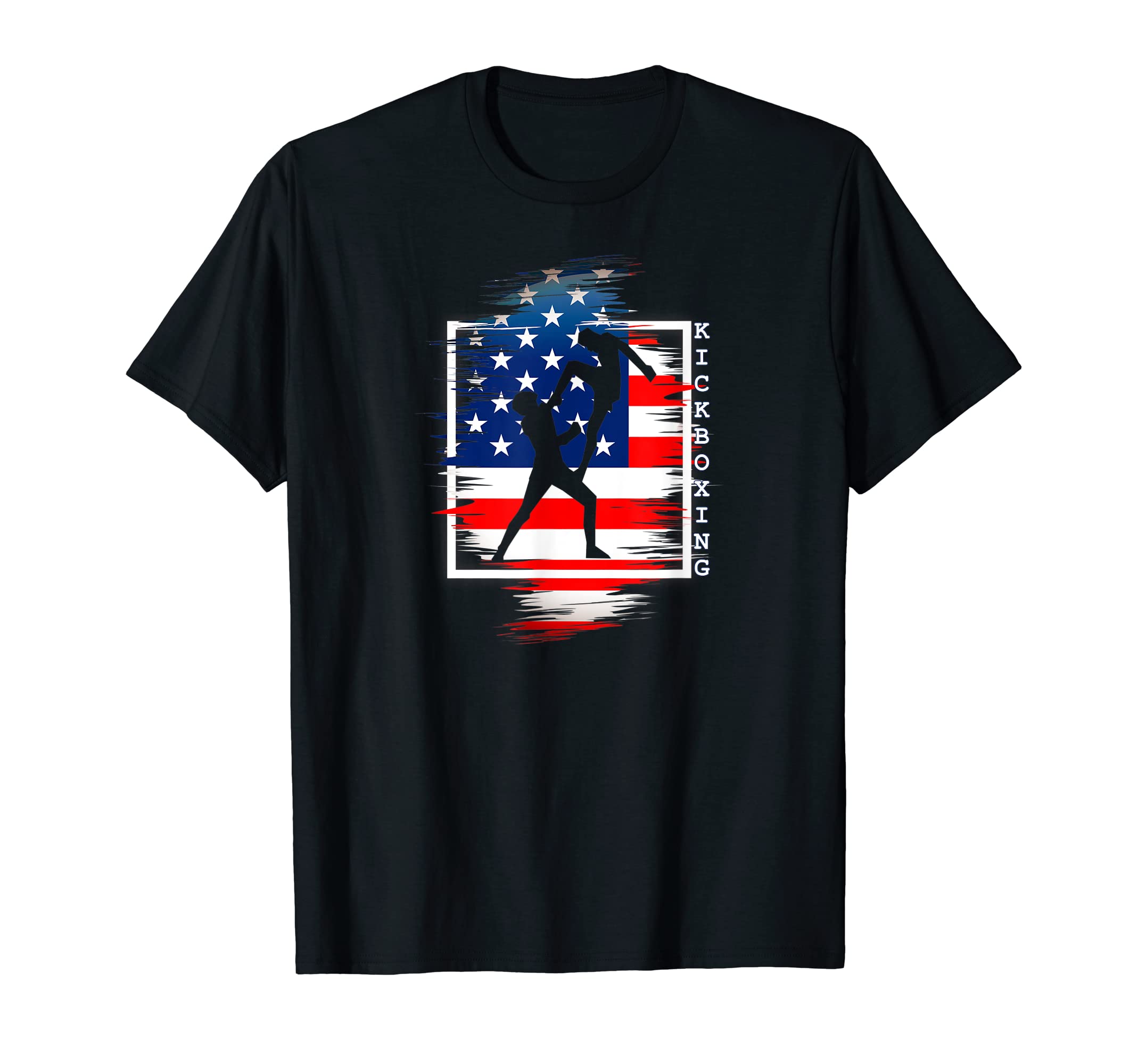 Kickboxing for Sportsman Martial Arts USA patriot Flag T-Shirt