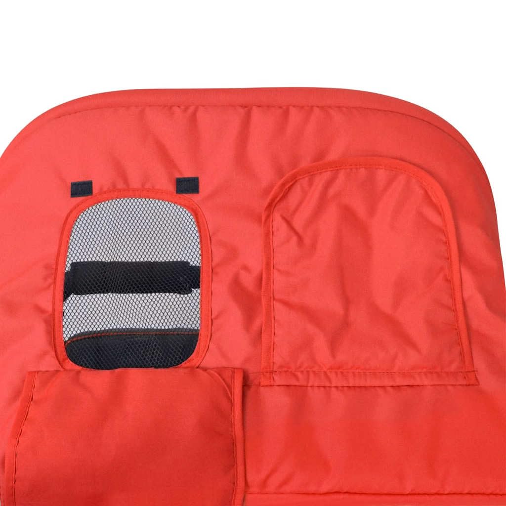 Passeggino gemellare, pieghevole, fino a 30 kg (2 x 15 kg), per gemelli e fratelli di 0 mesi, passeggino per bambini e bambini, in acciaio, rosso e nero