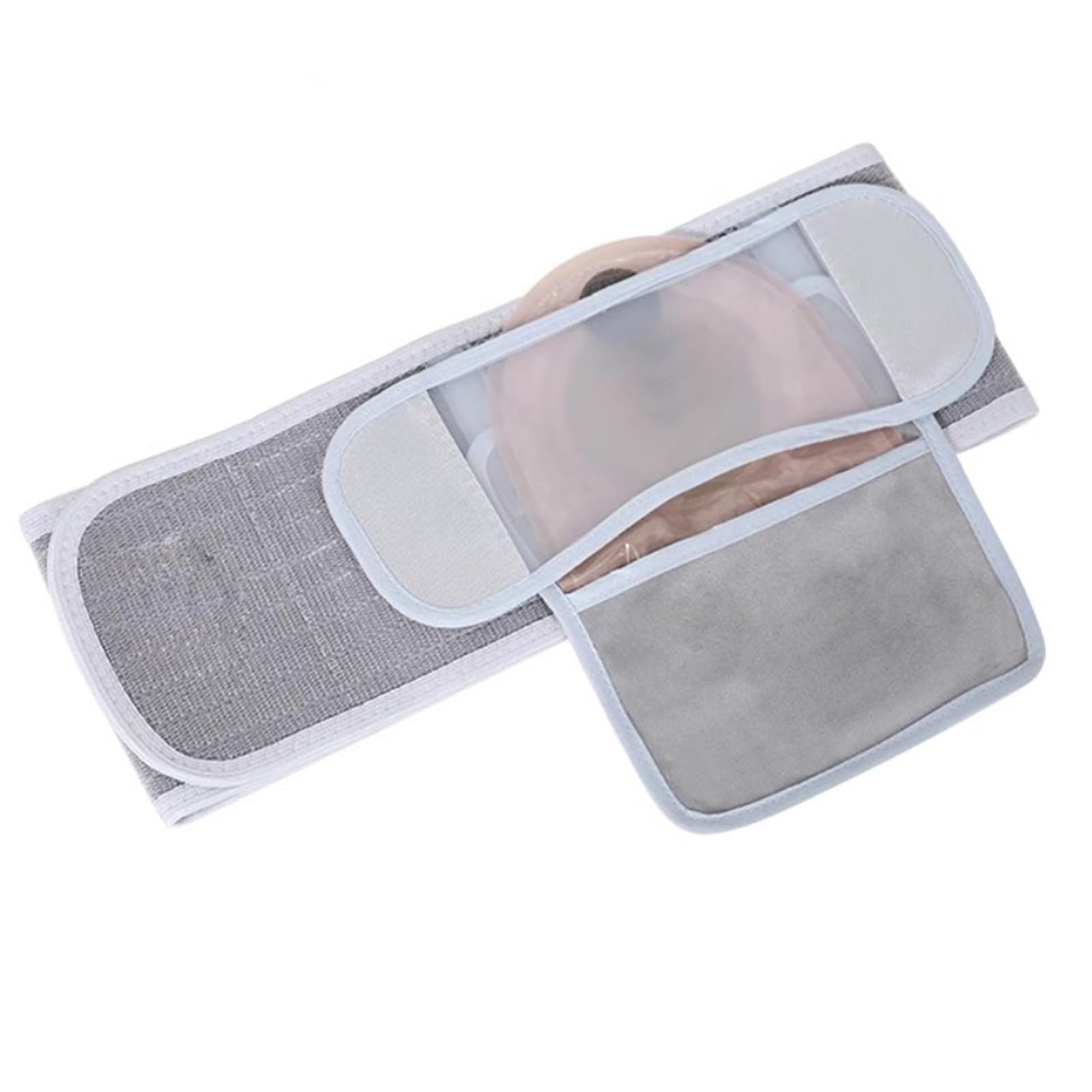 Unisex Stomagürtel, Stomagürtel, Hohe Haftung, Nabelbruchbandage mit Verstellbarer Öffnung zur Verhinderung der Stomaöffnung Bei Parastomalen Hernien, 12 Cm Breit(L)