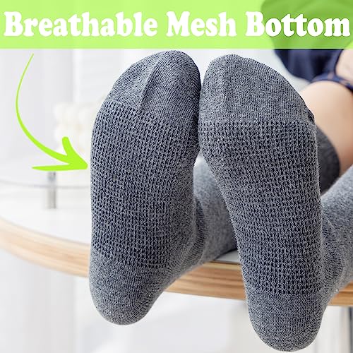 Mini angel Girls Knee High Socks Seamless Boys School Uniform Socks Kids Soccer Socks Cotton Long Socks 3/5 Pack4