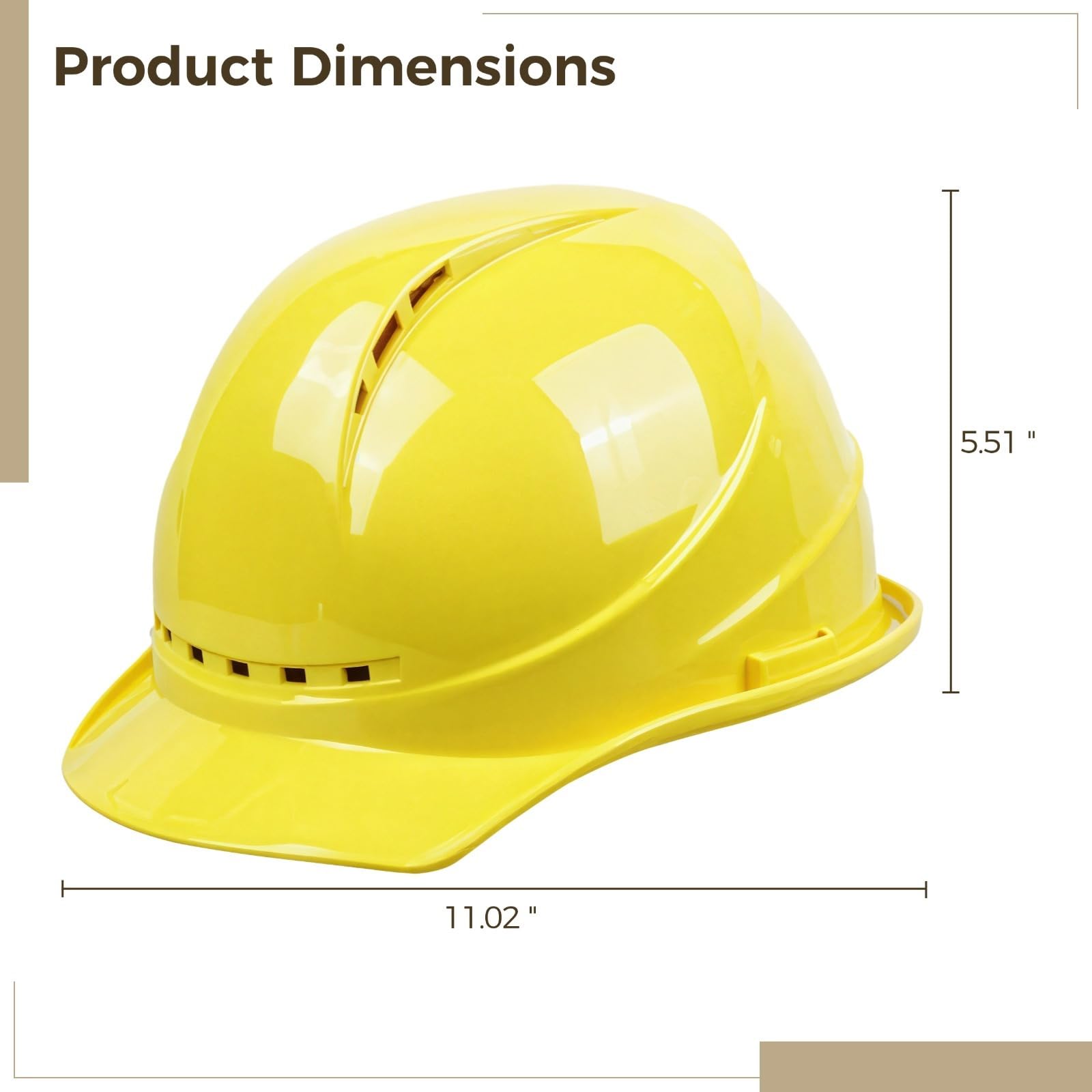 Casco de seguridad impermeable, casco duro de difusión de 4 puntos con diseño ventilado, ajustable, transpirable, cómodo para trabajos industriales y de construcción