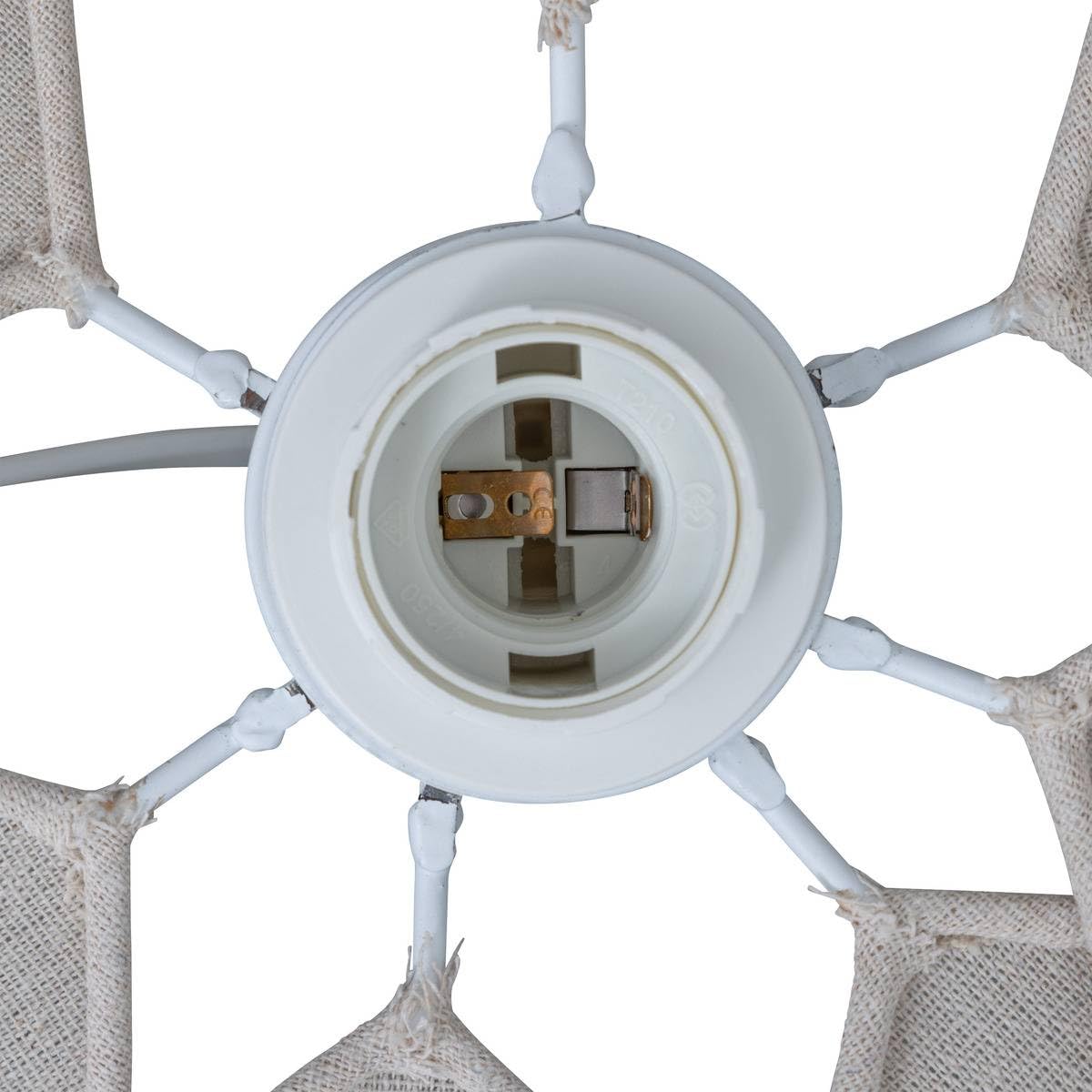Atmosphera - Lámpara colgante Naya Beige Petal - Bombilla no incluida E27 40W - 100cm Lámpara de araña de metal bohemia para dormitorio, salón, pasillo, oficina - Altura ajustable