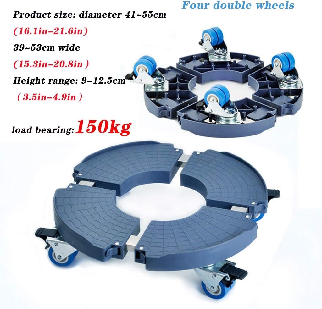 21.6in Planter Caddies,Heavy Duty Metal Plant Stand with Wheels,with Heavy Duty Wheels Metal Plant Caddy,Load Bearing: 100kg-150kg