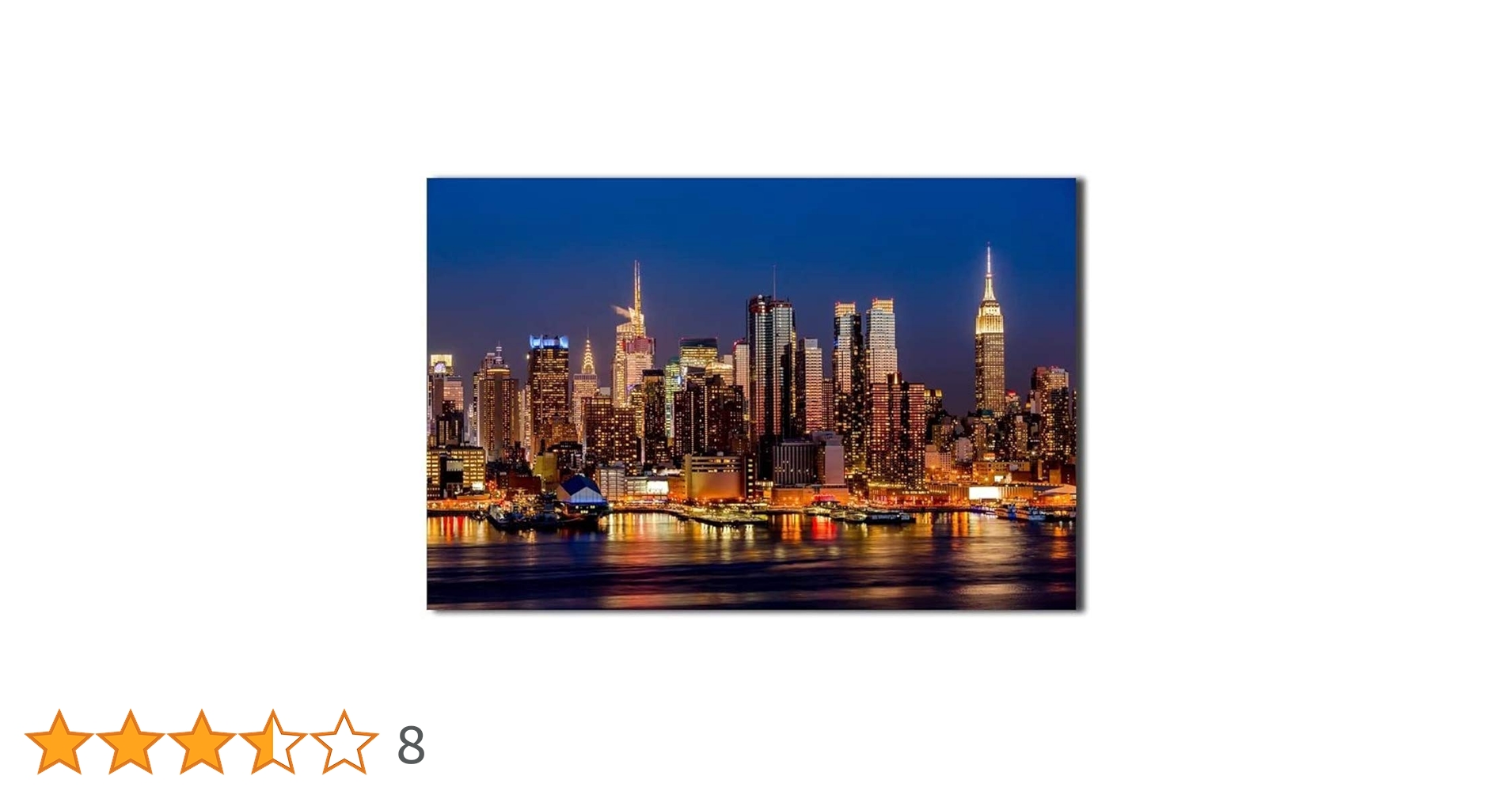 Amazon.co.jp: Potooart ニューヨークの夜街 ポスター