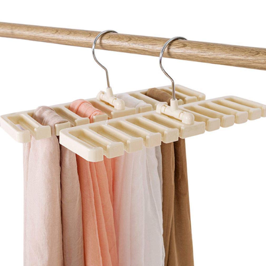 Junhouse 10 Bar Belt Hanger Tie & Scarfs Rack Organiser