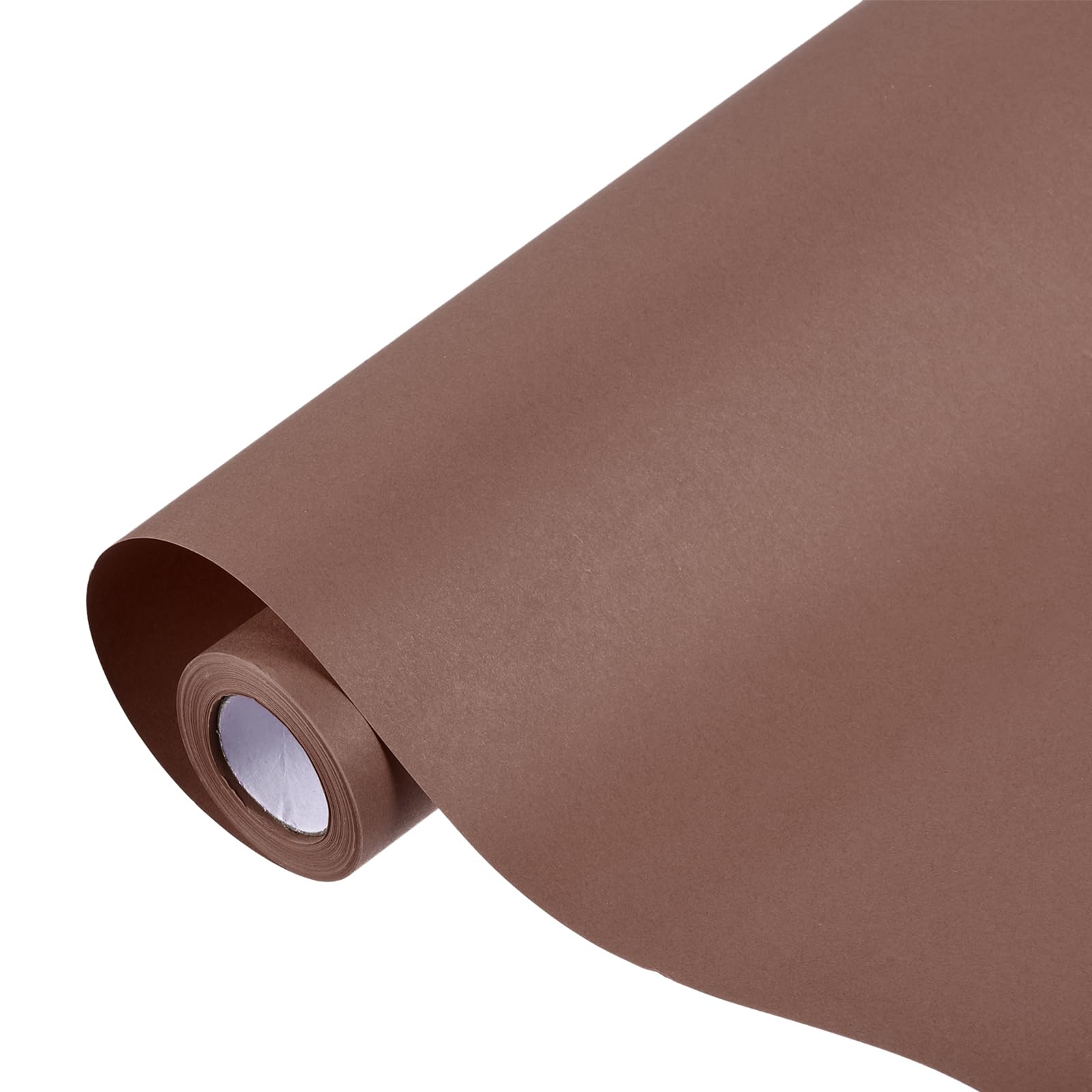 sourcing map Kraft Wrapping Paper Roll, 38cm x 1100cm Decorative Paper for Gift Wrapping Bouquet Flower Bulletin Board Art Painting Craft Packaging Shipping, Coffee Color 80GSM