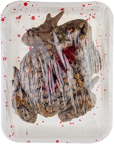 PRETYZOOM Rana falsa de Halloween, decoración espeluznante, accesorio de rana de Halloween, accesorios de truco de Halloween